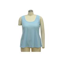 Buy cheap Nice Jacquard Womens Ribbed Tank Tops , Plain Blue Tank Top Logo Printed product