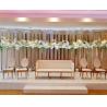 Buy cheap Wedding Party Event Stainless Steel Frame Long Bench 2-3 seater Lounge wedding receipt sofa from wholesalers
