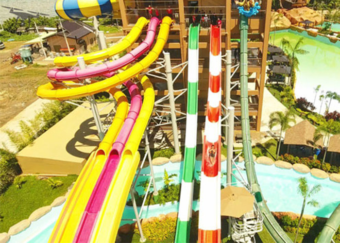 Customized Size High Speed Water Slide / Water Park Equipment