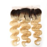 Buy cheap Color 1B/613 Ombre Mixed Color Brazilian Hair 13inch by 4inch Ear To Ear Lace product