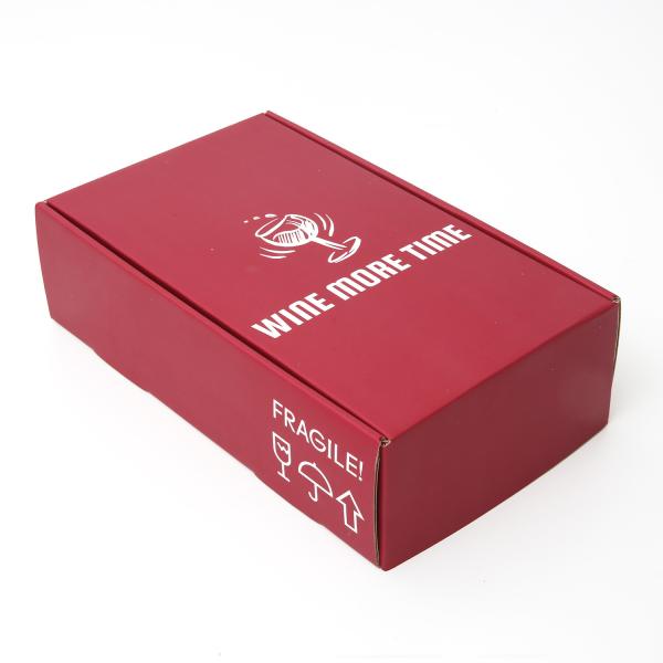 Buy cheap Pantone Color Corrugated Paper Mailer Wine Shipping Box from wholesalers