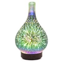 Buy cheap Household 3D Fireworks Glass Aroma Diffuser Humidifier Machine With Colorful product