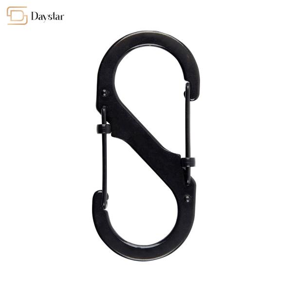 Buy cheap Zinc Alloy Metal Snap Hook Buckle 8 Shaped Keychain Dual Gate Clip from wholesalers