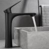 Buy cheap Brass Vessel Single Hole Single Handle Basin Mixer Tap in Chrome Matte Black Grey from wholesalers