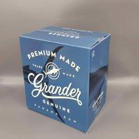 Buy cheap Colorful FDA Brandy Liquor Packaging Box 6 Packs Laser Logo product