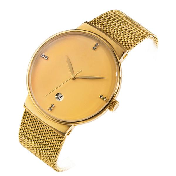 Buy cheap 316L Steel Back Cover Quartz Watches Stainless , Gold Tone Stainless Steel Watch from wholesalers