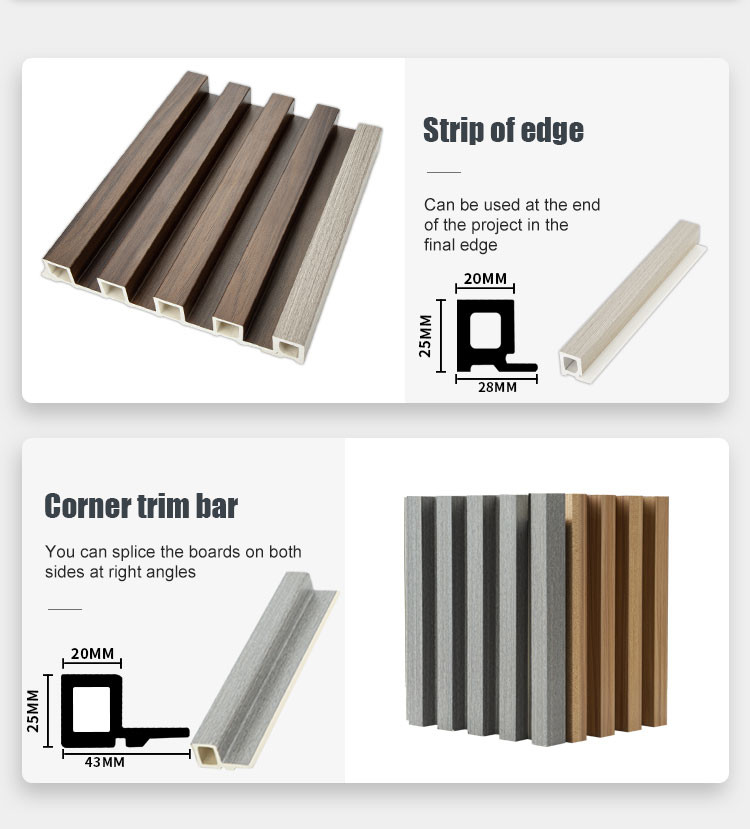 Interior cladding bamboo charcoal board WPC wallboard Wood factory directly supplies waterproof cladding exterior walls