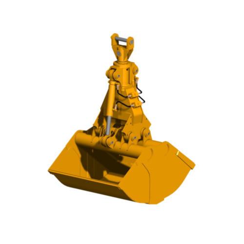 HUITONG High Quality 10T 20Ton Excavator Hydraulic Clamshell Grab Bucket Shell