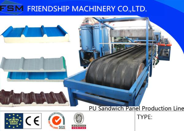 Buy cheap JF100 Type PU Sandwich Panel Production Line For 30-200mm from wholesalers