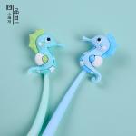Cute Cartoon Blue Gel Ink Pens Cartoon Animal Writing Pens 0.5 Mm Assorted