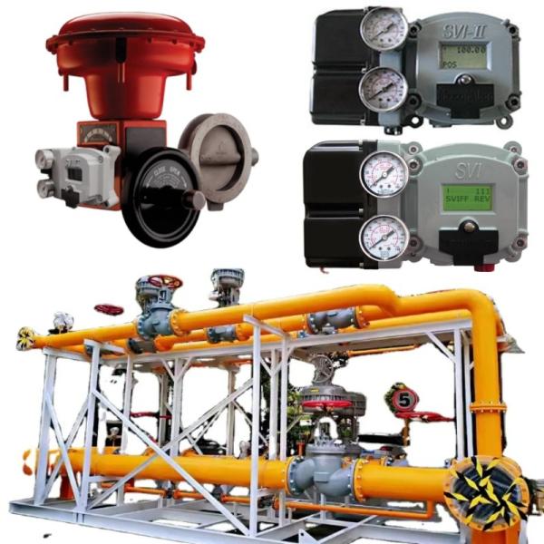 Buy cheap Natural Gas Valve Skid Masoneilan 37002 Series Butterfly Control Valve SVI2 SVI3 4700E Valve Positioner 496 Rotary Switch from wholesalers