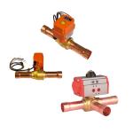 IP67 Rated Electric Ball Valve / Refrigeration Electric Ball Valves for Cold