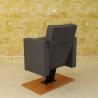 Buy cheap Collapsible Black Folding Cinema Seats Movie Chairs With Aluminum Leg High Density from wholesalers
