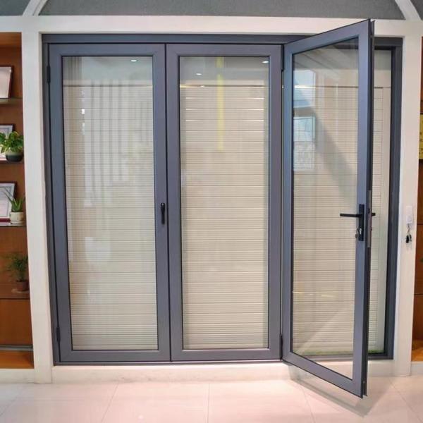 Buy cheap Soundproof Broken Bridge Aluminium Swing Glass Door Weather Resistance from wholesalers
