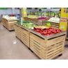 Buy cheap Custom grocery Store / Supermarket Wooden Display Rack L1000*W1000*H850 mm from wholesalers