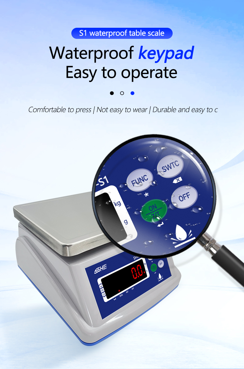 Waterproof ABS Material Table Scale with Double Screen and Precise Weighing Results