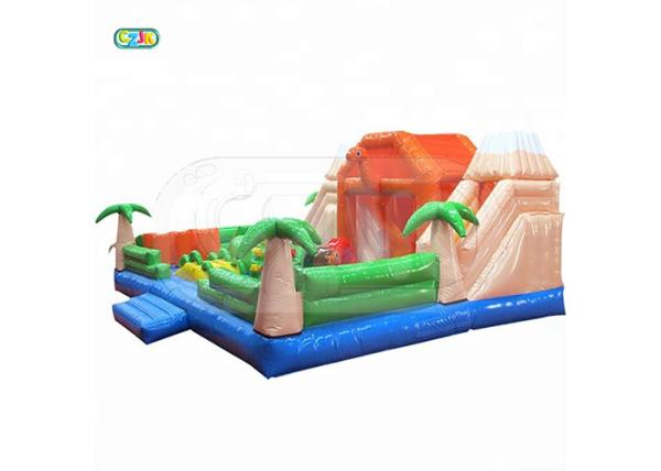 Buy cheap Volcanic Dinosaur Jungle Inflatable Bounce House Combo CE Certification from wholesalers