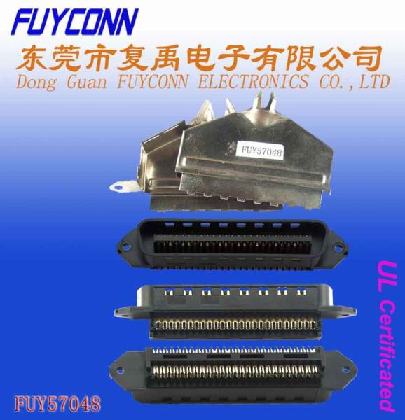 Buy cheap Centronics 25 pairs IDC Male Plug Connector 50 pin 180 degree metal cover from wholesalers