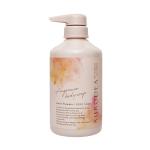 500ml white cylindrical smooth with white pump for shampoo lotion bottle