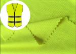 100% Polyester Fluorescent Material Fabric High Visibility For Worker Wear