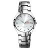 Buy cheap 3ATM Quartz Couple Watches OEM Silvertone Luxury Couple Watches Date Function from wholesalers