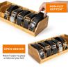 Buy cheap Upgrade Your Closet with Our Sustainable Bamboo Belt Display Case 7 Dividers Included from wholesalers