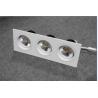 Buy cheap white square led cob downlight retrofit with three head 3*7w 10*10w 3*15w from wholesalers