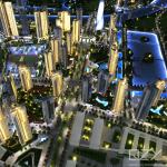 OEM Architectural Miniature Building Models 1/600 Shajing Urban Renewal Project