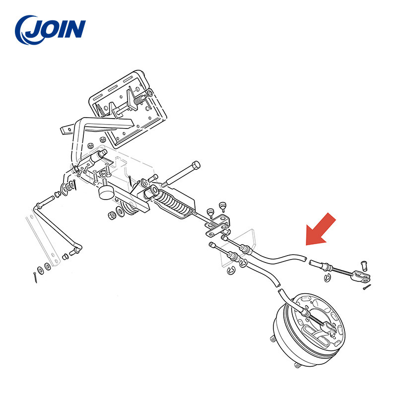 70969-G03 Golf Cart Accessories / Replacement Brake Cable Assembly 120cm