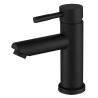 Buy cheap SUS304 Stainless Steel Single Hole Single Handle Basin Mixer In Matte Black Chrome SN Gold from wholesalers