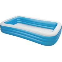 Buy cheap Giant Deep Inflatable Swimming Pool , Toddler Blue Rectangle Blow Up Pool 262 * product