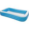 Buy cheap Giant Deep Inflatable Swimming Pool , Toddler Blue Rectangle Blow Up Pool 262 * 175 * 51cm from wholesalers