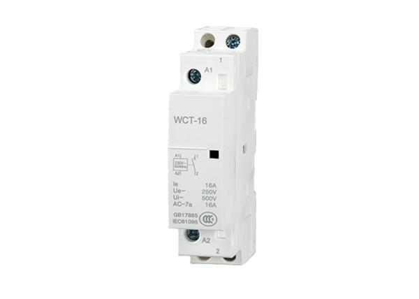 Iec 60529 WCT 16A 1 Phase Single Pole Circuit Contactor NO Household Magnetic Ac