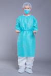 GB15979-2002 Long Sleeve Rib Cuff SMS Surgical Disposable Gowns