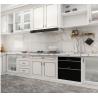Buy cheap White 1.8cm Panel Solid Wood Kitchen Cabinets High Gloss Contemporary With Metal Handle from wholesalers