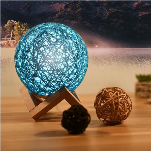 Buy cheap LED small wood cane twine Table Lamps Wicker lamp creative small table lamp(WH-MTB-112) from wholesalers