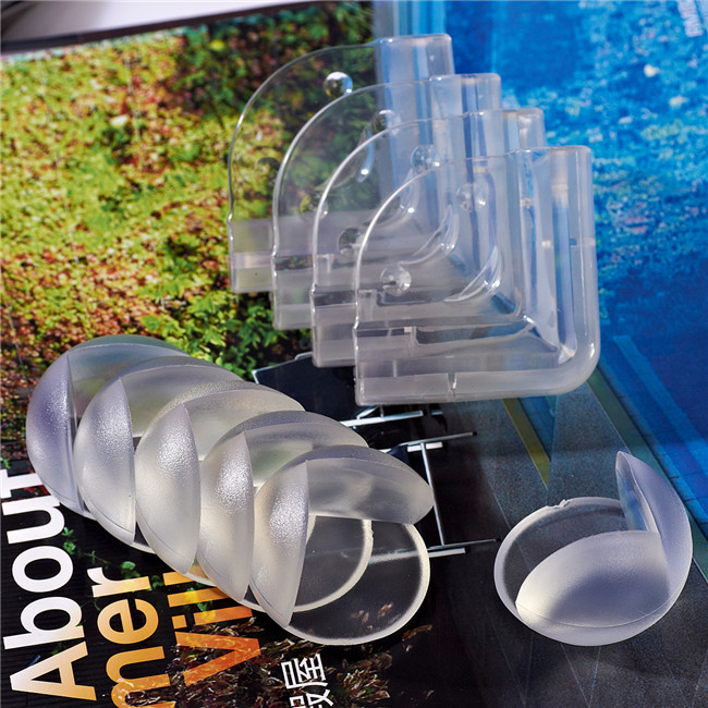 Transparent L Type Baby Safety Corner Guards Smile Edge Protection Bumper
