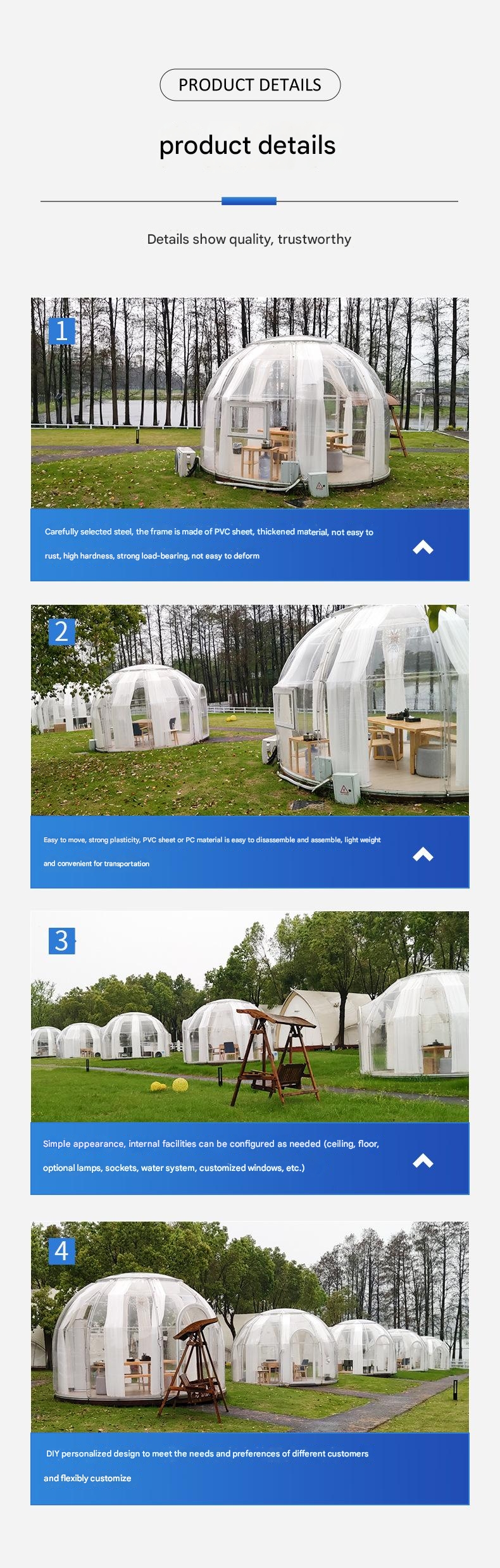 Unwind in Style with Our PC-Friendly Outdoor Star Room Space Capsule Bubble House