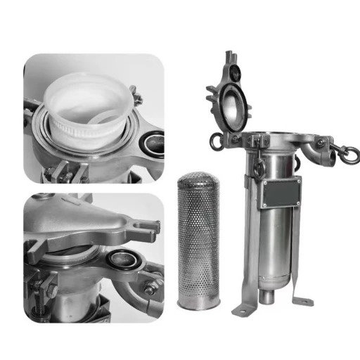 Water Stainless Steel 304/316L Bag Cartridge Filter Housing with Flanged Connection