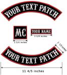 Stitch On 11in Motorcycle Biker Patch For Clothing Vest Iron On