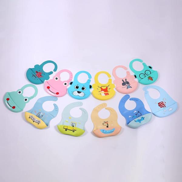 Buy cheap Soft Molding In One Solid Baby Silicone Feeding Bib Safe In Boiling Water from wholesalers