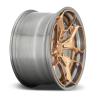 Buy cheap factory direct custom 22 to 24 inch aluminum gold bronze brushed car forged wheels from wholesalers