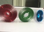 Red Anodized Aluminum Sunflower Radiator Led Cylindrical Heat Sink For Tracking