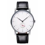 OEM Retro Style Mens Digital Watches 40mm Case Size Leather Sport Watch Bands