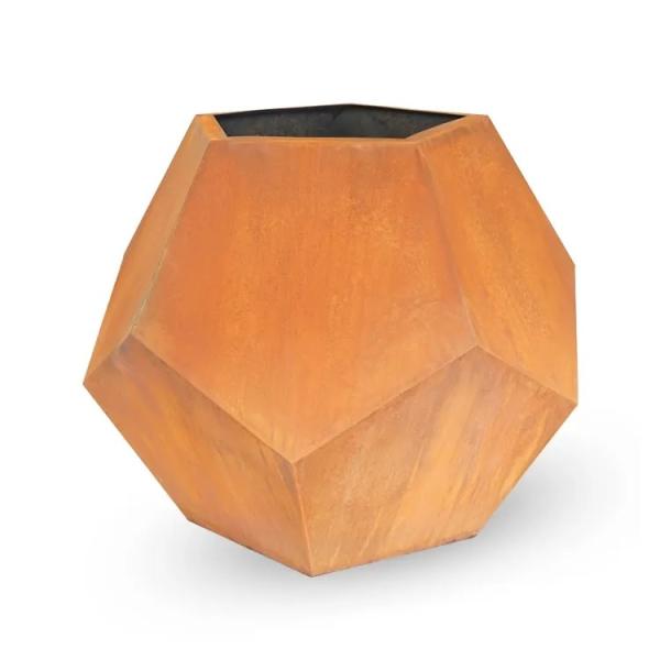 Buy cheap Outdoor Garden Metal Planter Boxes Corten Steel Pentagonal Flowers Planters from wholesalers