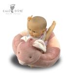 Cotton Learning Cute Plush Animal Baby Feeding Chair Grey Elephant Infant Sofa