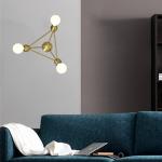 Personality Bedroom sitting room corridor Lina 03-Light Diamond Wall Sconce(WH