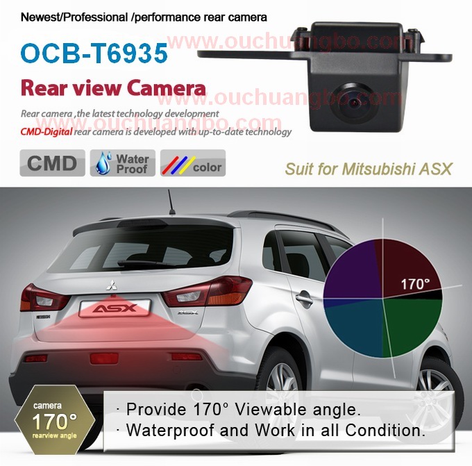 Ouchuangbo HD CCD car parking rear vision camera for Mitsubishi ASX OCB-T6935