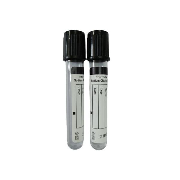 Buy cheap Black Cap ESR Blood Collection Tube Disposable Vacuum With 3.8% Sodium Citrate from wholesalers