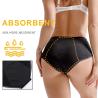 Buy cheap Mid Rise Nylon Period Panties Women Flower Sexy Lace Menstrual Underwear from wholesalers